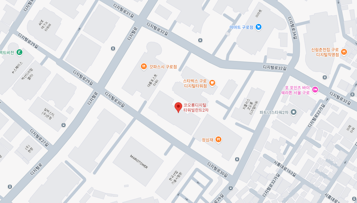서울시 구로구 디지털로 30길 31 코오롱빌란트 2차의 위치를 표시한 지도